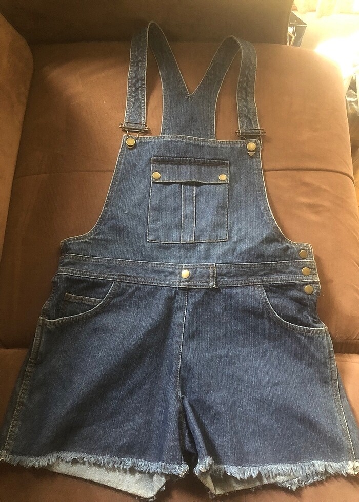 NEW LOOK Jean şort salopet - Görsel 2