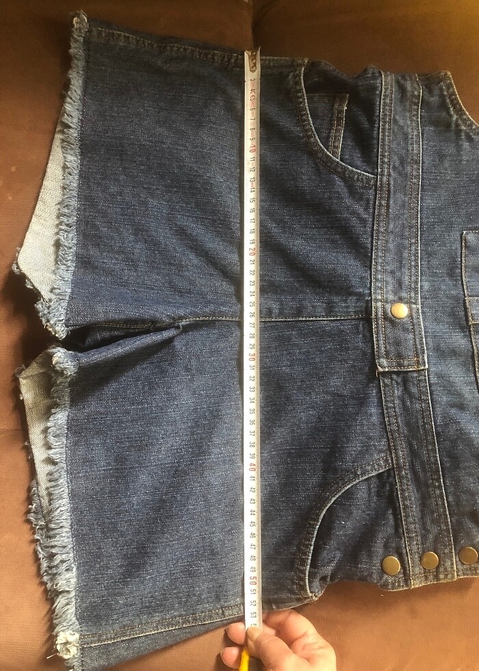 NEW LOOK Jean şort salopet - Görsel 4