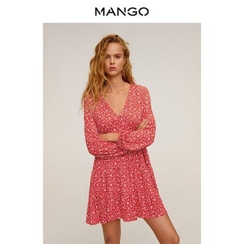 Mango MANGO Çiçekli elbise