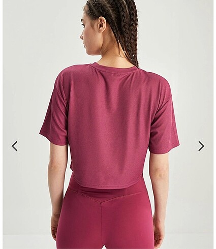 36 Beden mor Renk Crop tişört