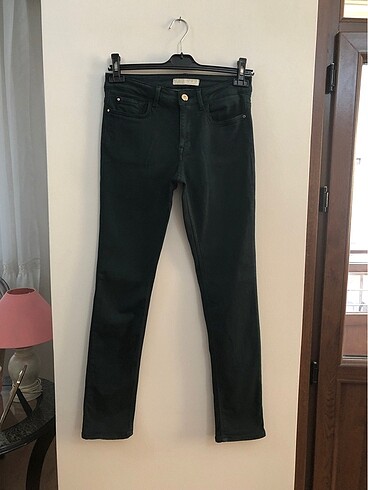 Zara Yeşil Skinny Pantolon