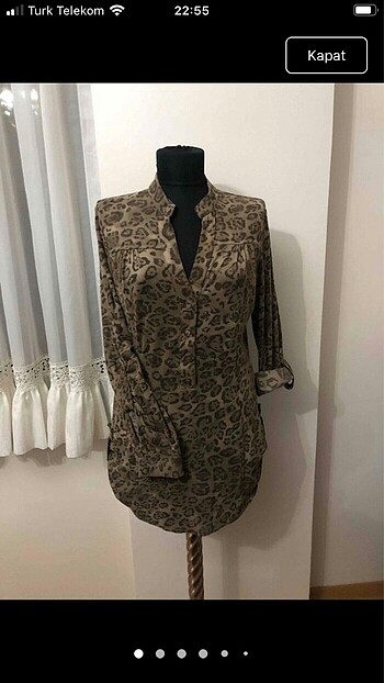 Batik Leopar Bluz Ve Stradivarius