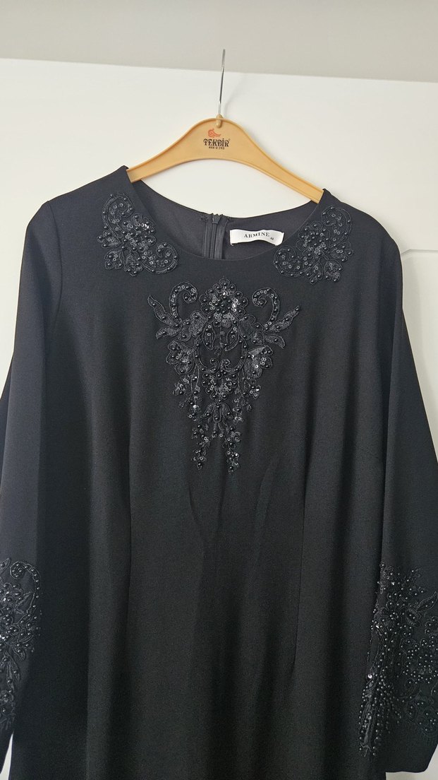 ARMİNE SİYAH Abiye Elbise - Görsel 3