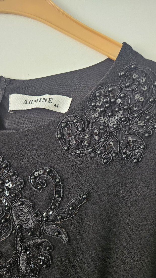 ARMİNE SİYAH Abiye Elbise - Görsel 4