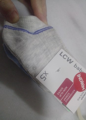 LCW WAİKİKİ MARKA 2_3 YAŞ 22_24 AYAK NO İÇİN 5 ÇİFT SIFIR BABET - Görsel 8