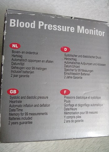 Cresta BP082 Dijital Tansiyon Ölçer,, Hollanda dan geldi, - Görsel 2