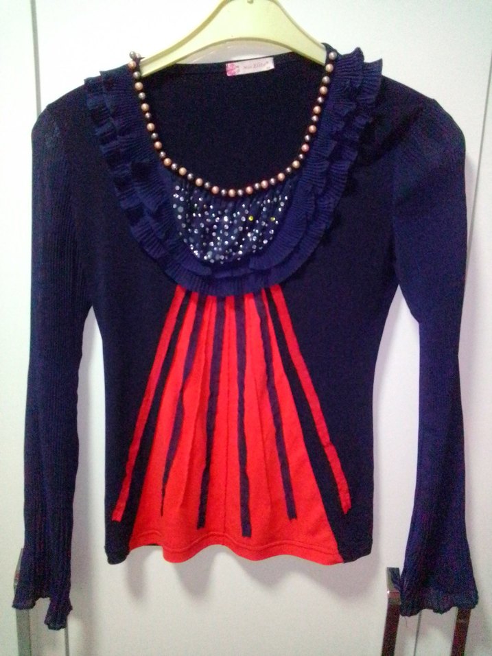 Bordo Yüksek Yakalı Örgü Kadın Kazak ve bluz ve pjema hediyesi - Görsel 2