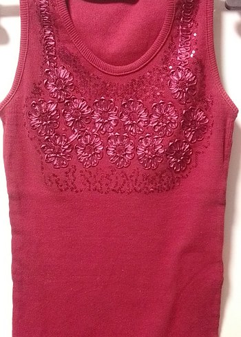 Kızlar için Bordo Dantelli gül motifli kurdele,pul payetişlemeli - Görsel 3