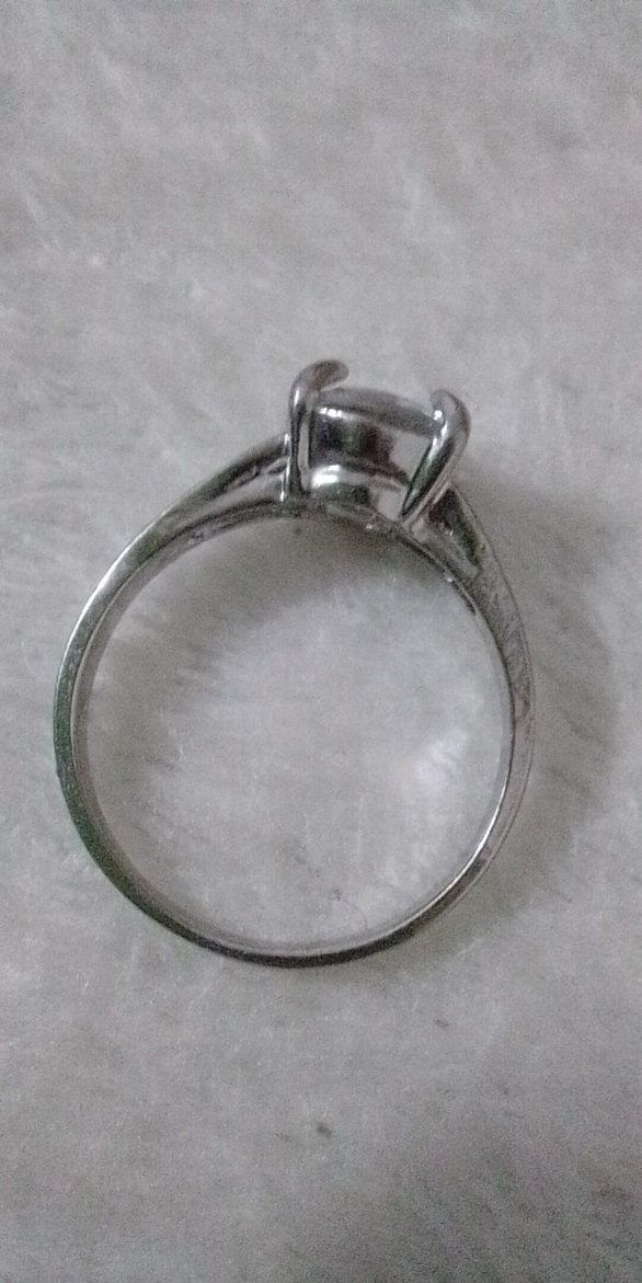 ZİRKONYUM TAŞLI TEKTAŞ ÇELİK YÜZÜK, SIFIR ÜRÜN, HİÇ KULLANILMADI - Görsel 2