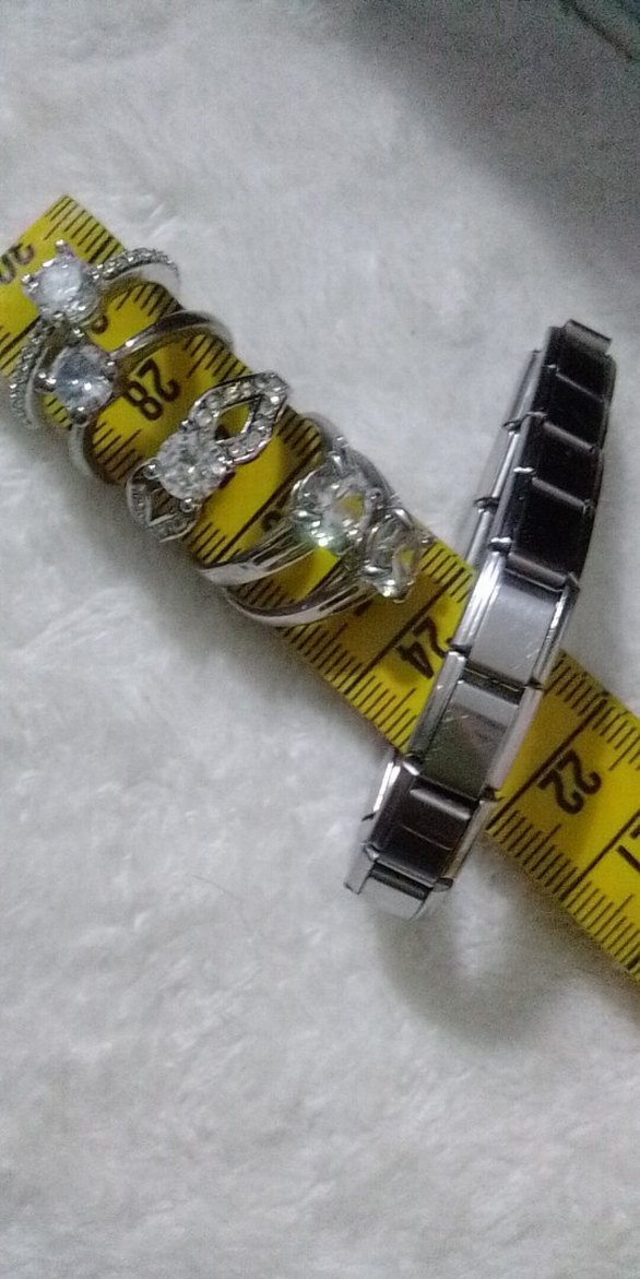 5,Adet ZİRKONYUM TEKTAŞ ÇELİK YÜZÜK, LER VE ÇELİK YAYLI BİLEKLİK - Görsel 2