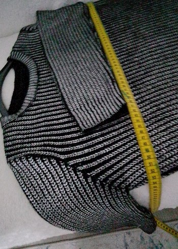 SimliyündenKadın Triko Bisiklet Yaka Salaş Kazak,L,BDNuzunkollu - Görsel 11