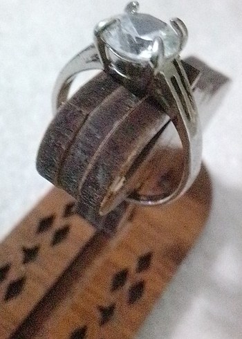 ZİRKONYUM TAŞLI TEKTAŞ ÇELİK YÜZÜK SIFIR ÜRÜN 20/21 ÖLÇÜMÜ - Görsel 4