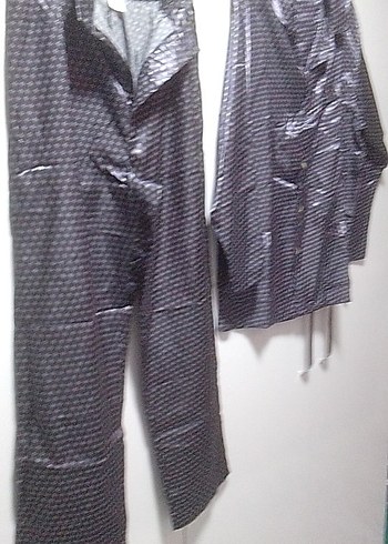 Düğmeli Lacivert Erkek Pijama Takımı, M BDN yurtdışından geldi - Görsel 9