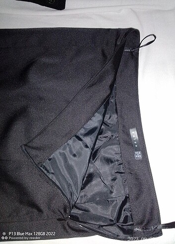 38 BDN KOTON MARKA SİYAH SATEN ETEKÇEKET YENİ  - Görsel 8