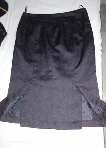 38 BDN KOTON MARKA SİYAH SATEN ETEKÇEKET YENİ  - Görsel 9