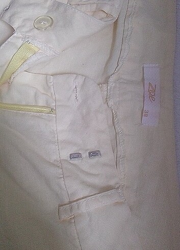 ZOE MARKA 38 BDN KANARYA SARISI RENGİ ŞORT PANTOLON
