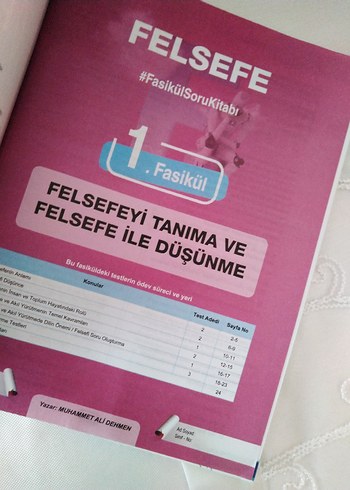 TYT Felsefe Fasikül Soru Kitabı - Görsel 3