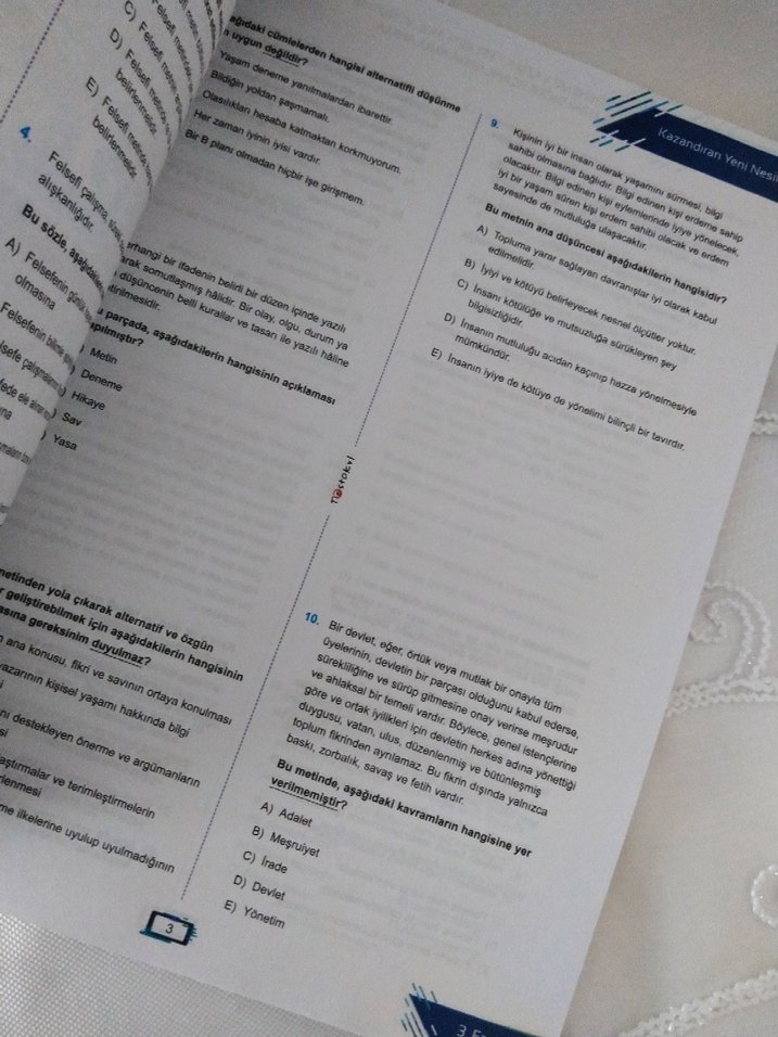 TYT Felsefe Fasikül Soru Kitabı - Görsel 4