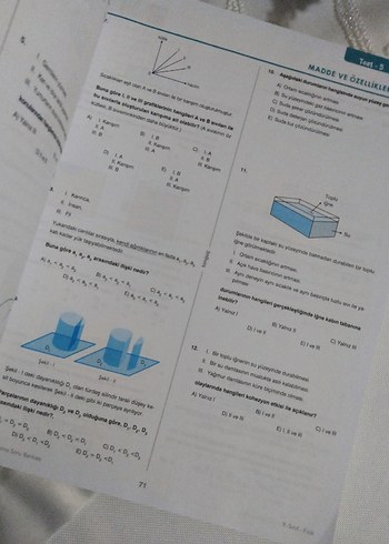 Tonguç 9. Sınıf Dinamo Soru Bankası Fizik - Görsel 2