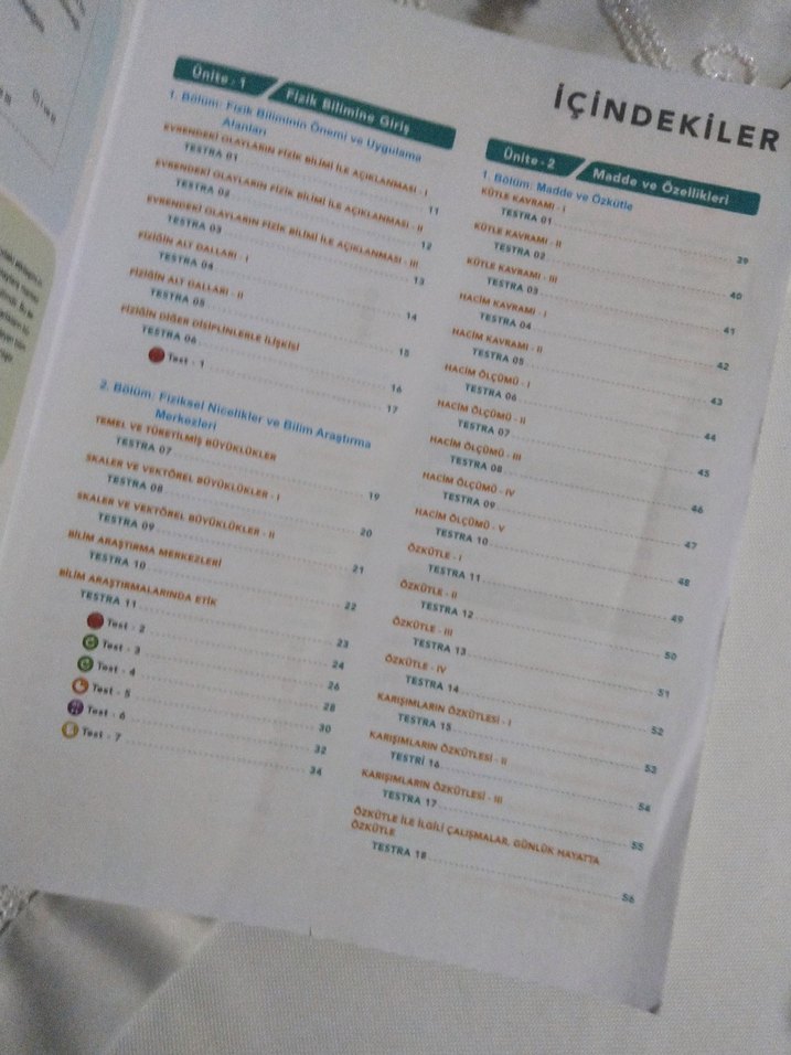 Tonguç 9. Sınıf Dinamo Soru Bankası Fizik - Görsel 3