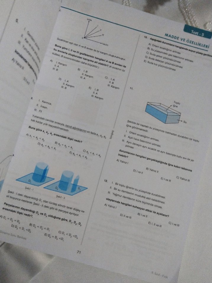 Tonguç 9. Sınıf Dinamo Soru Bankası Fizik - Görsel 2