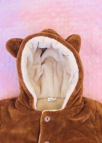 Kahverengi Erkek Çocuk Kürk Detaylı Kaban. - Görsel 5