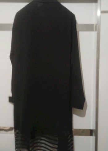 l Beden siyah Renk maskara şifon gömlek