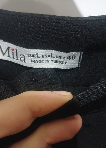 mila Siyah Kumaş Pantolon - Görsel 3