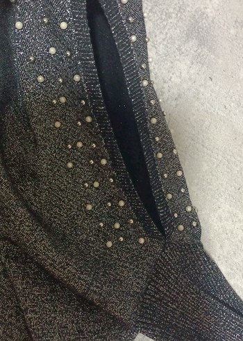 Gri Simli Kadın Triko - Görsel 2