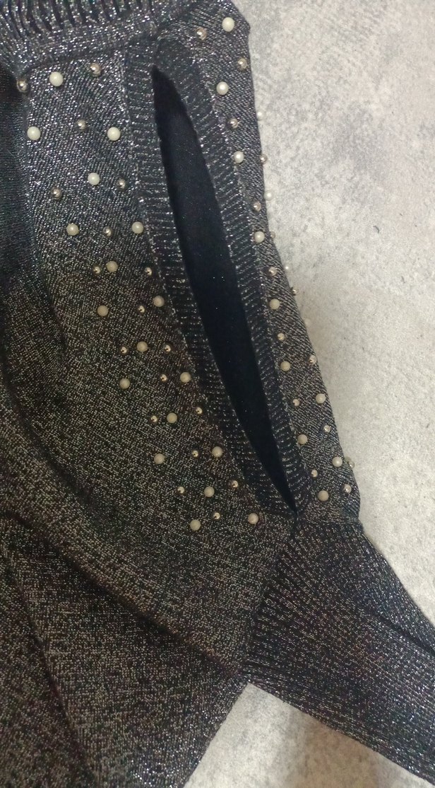 Gri Simli Kadın Triko - Görsel 2