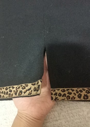 Siyah Kürklü Midi Mini Etek - Görsel 2