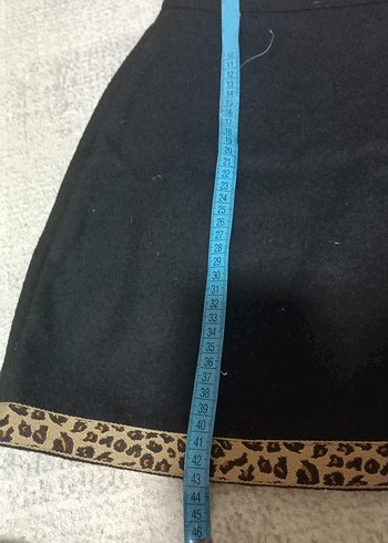 Siyah Kürklü Midi Mini Etek - Görsel 5