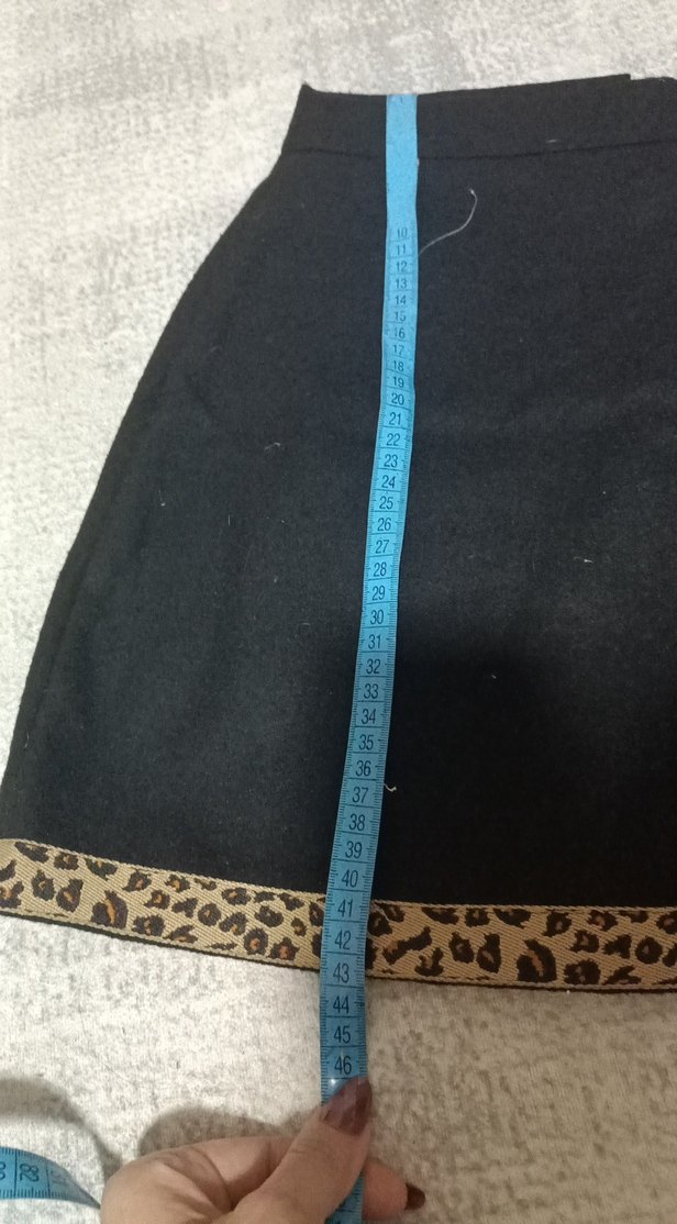 Siyah Kürklü Midi Mini Etek - Görsel 5