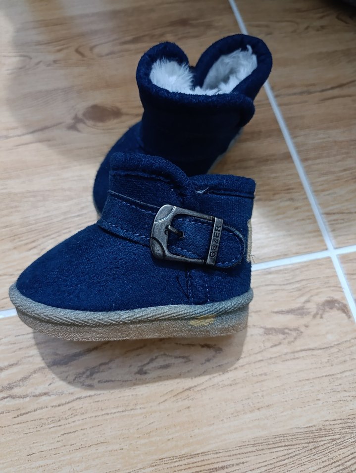 Mavi Erkek Bebek Ev Botu Velcro - Görsel 2