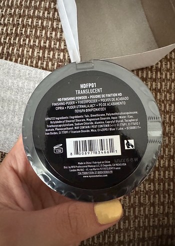 NYX NYX Mineral Bazlı HD Pudra