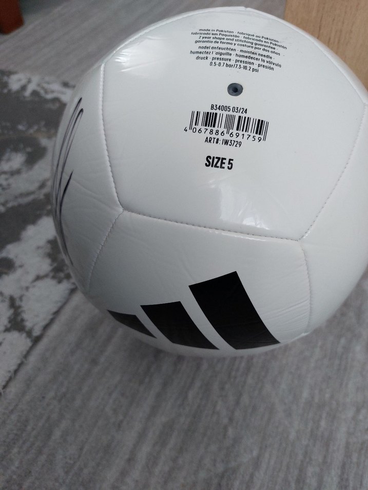 İlkay Gündoğan İmzalı, Adidas deri futbol topu - Görsel 2