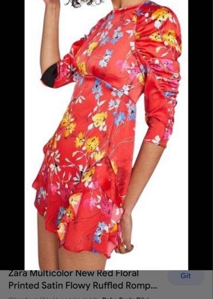 Zara yeni çiçekli tulum - Görsel 2