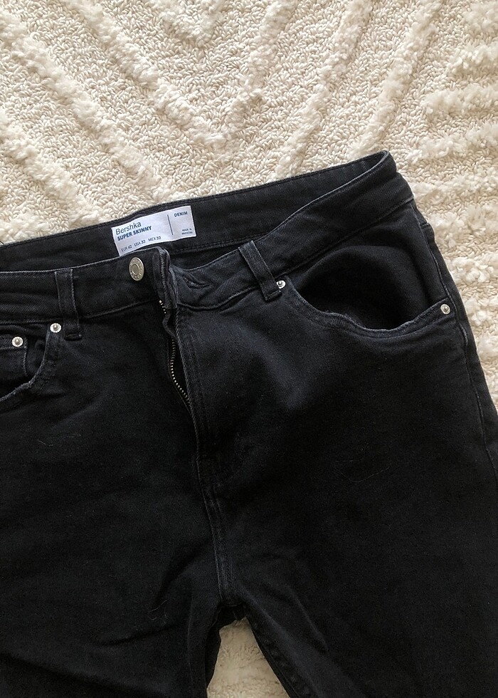 BERSHKA Erkek Super Skinny Jean - Görsel 2