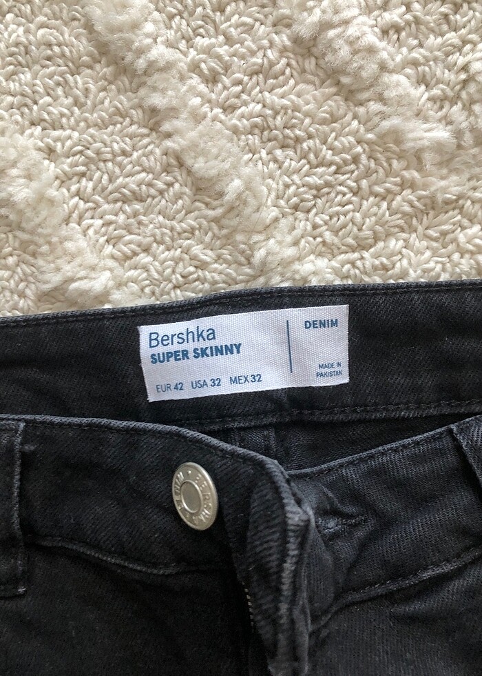 BERSHKA Erkek Super Skinny Jean - Görsel 3
