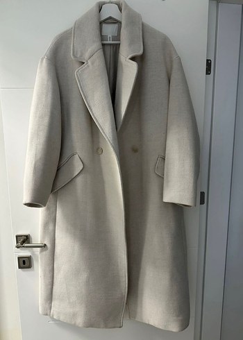 H&M Bej Uzun Kaban