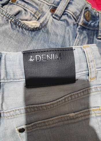 H&M Gri Erkek Çocuk Denim Şort