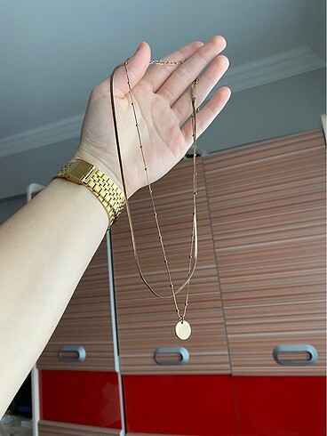 Accessorize Golt çift kolye