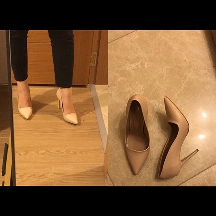 Bej stiletto 
