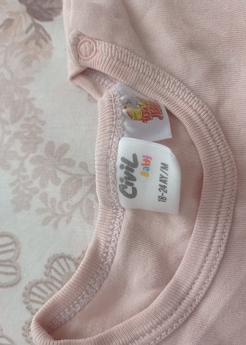 Gri Baskılı Kolsuz Bebek zıbın - Görsel 2