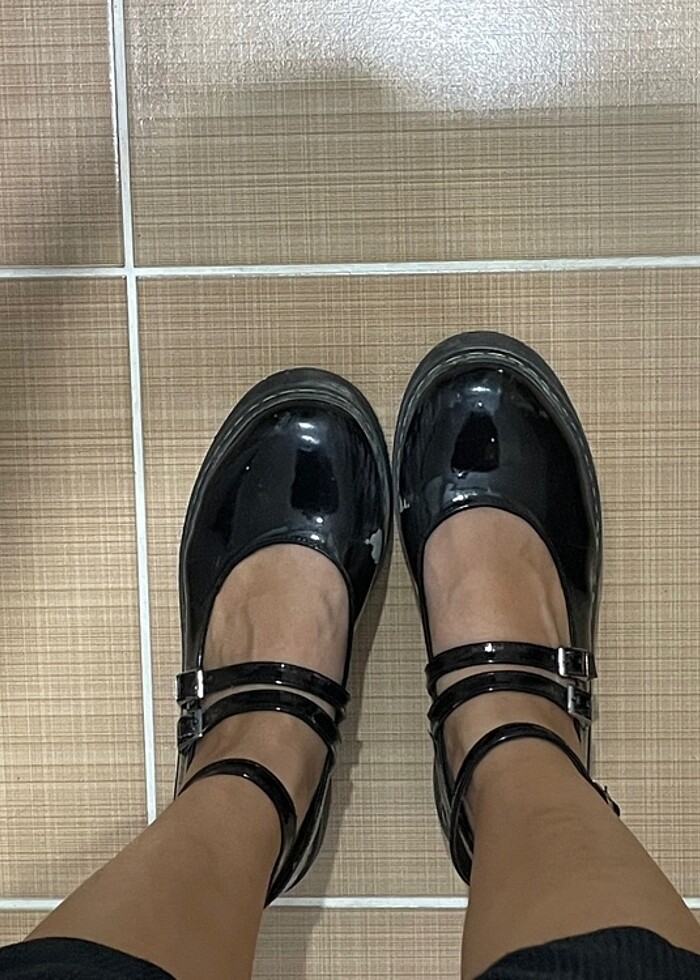 Siyah rugan ayakkabı - Görsel 4