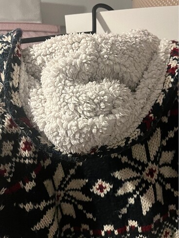 Yün fermuarlı ceket unisex - Görsel 6