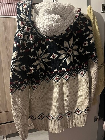 Yün fermuarlı ceket unisex - Görsel 5