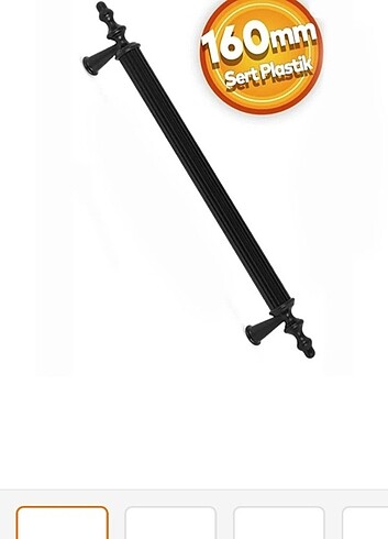 16 cm mat siyah çekmece , mobilya kulpu 