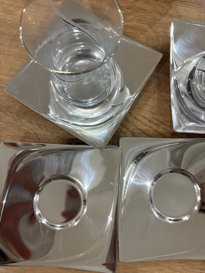 Beyaz Gri Desenli Çay Seti - Görsel 2