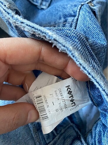 Koton Koton kot mom jean geniş kot pantolon